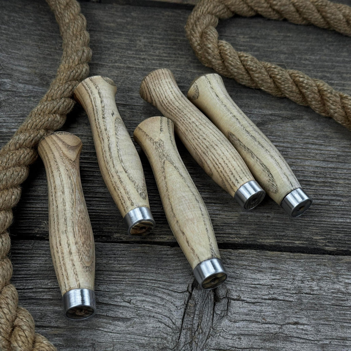 Set of 5 Ash Handles – Ideal for Carving Knives & Hand Tool Repair
