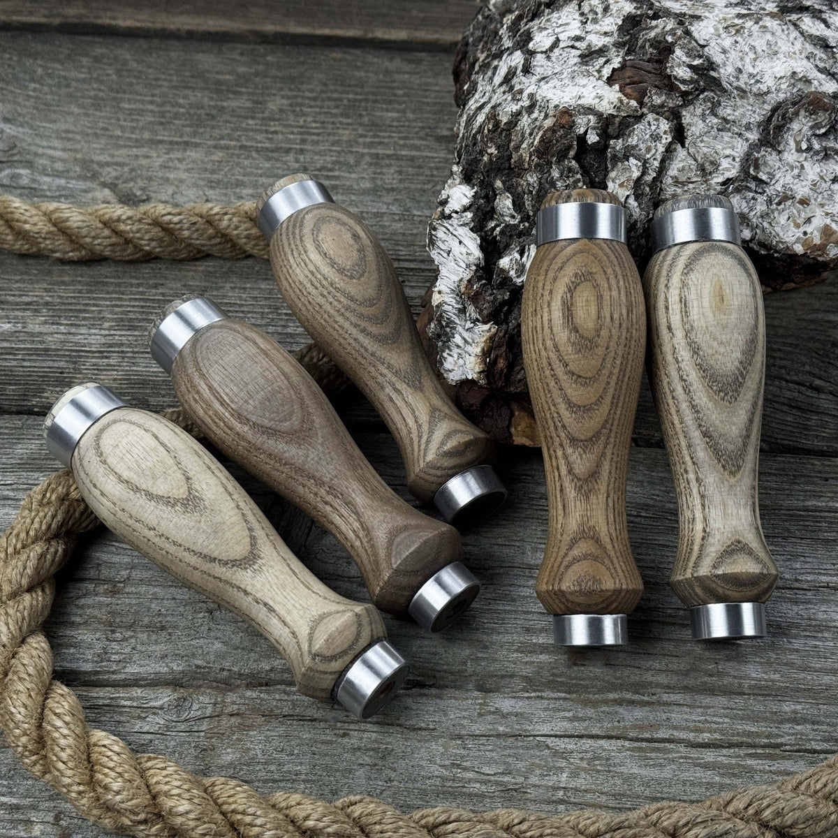 Set of 5 Ash Wood Replacement Handles
