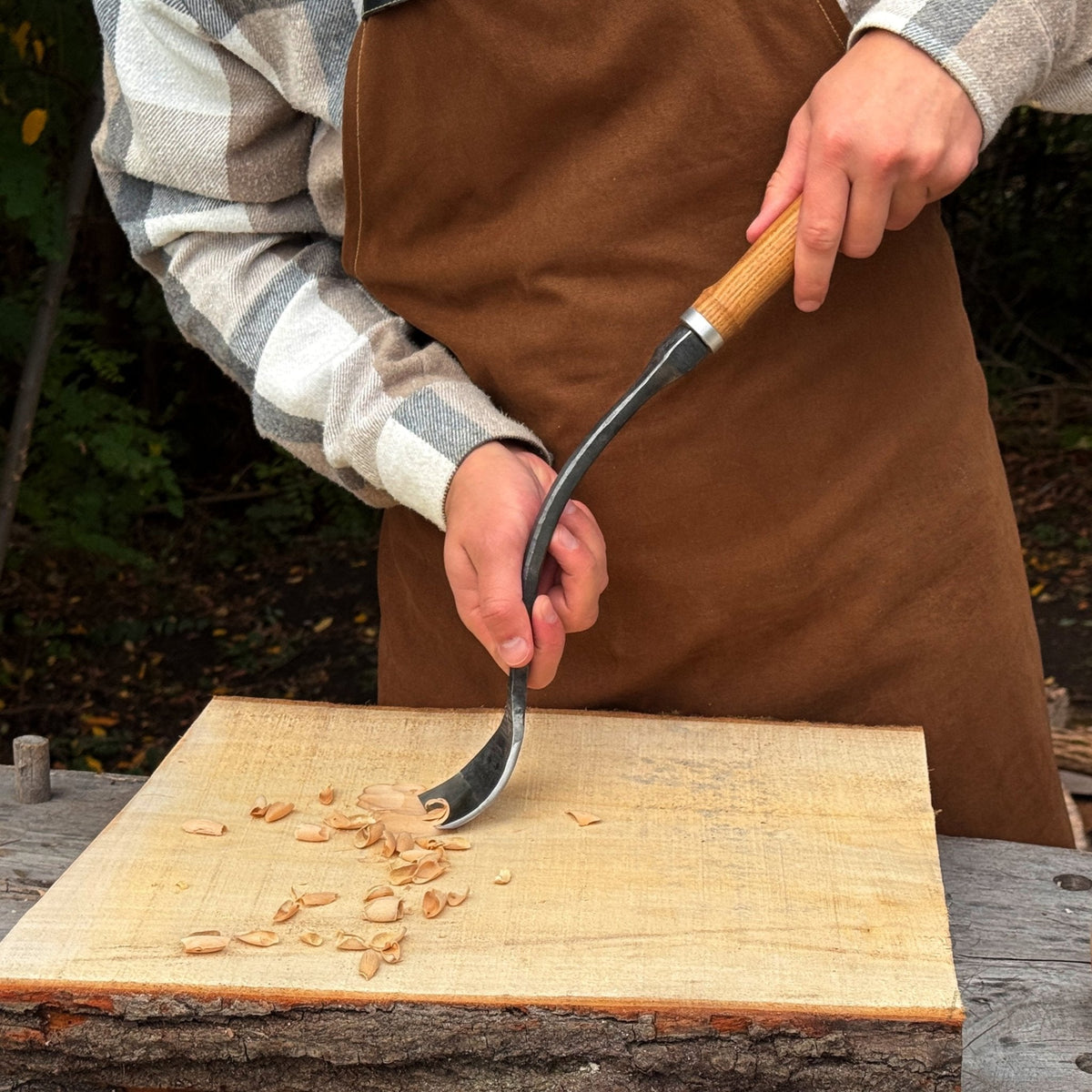 Spoon (Short) Bent Gouge, 50 - 70 mm (2 - 2.8 inches)