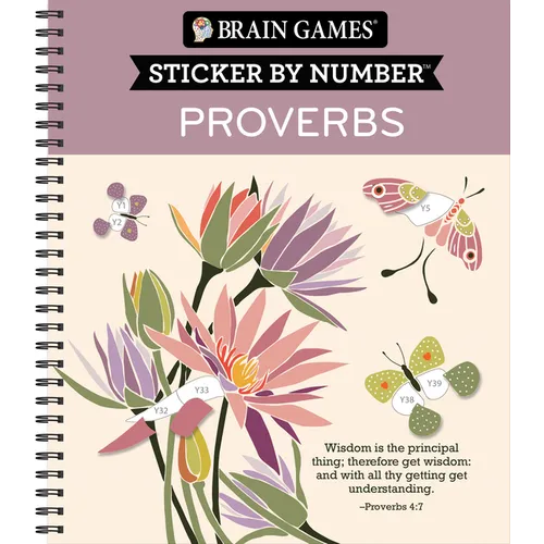 Brain Games - Sticker by Number: Proverbs (28 Images to Sticker)