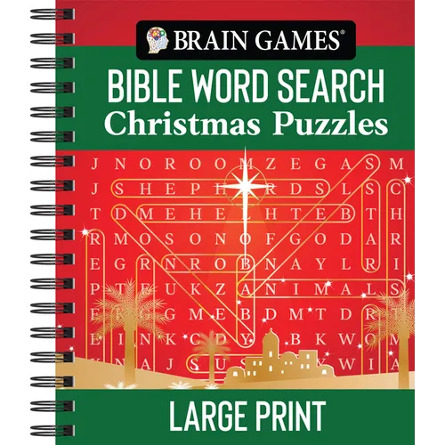 Brain Games - Bible Word Search: Christmas Puzzles - Large Print