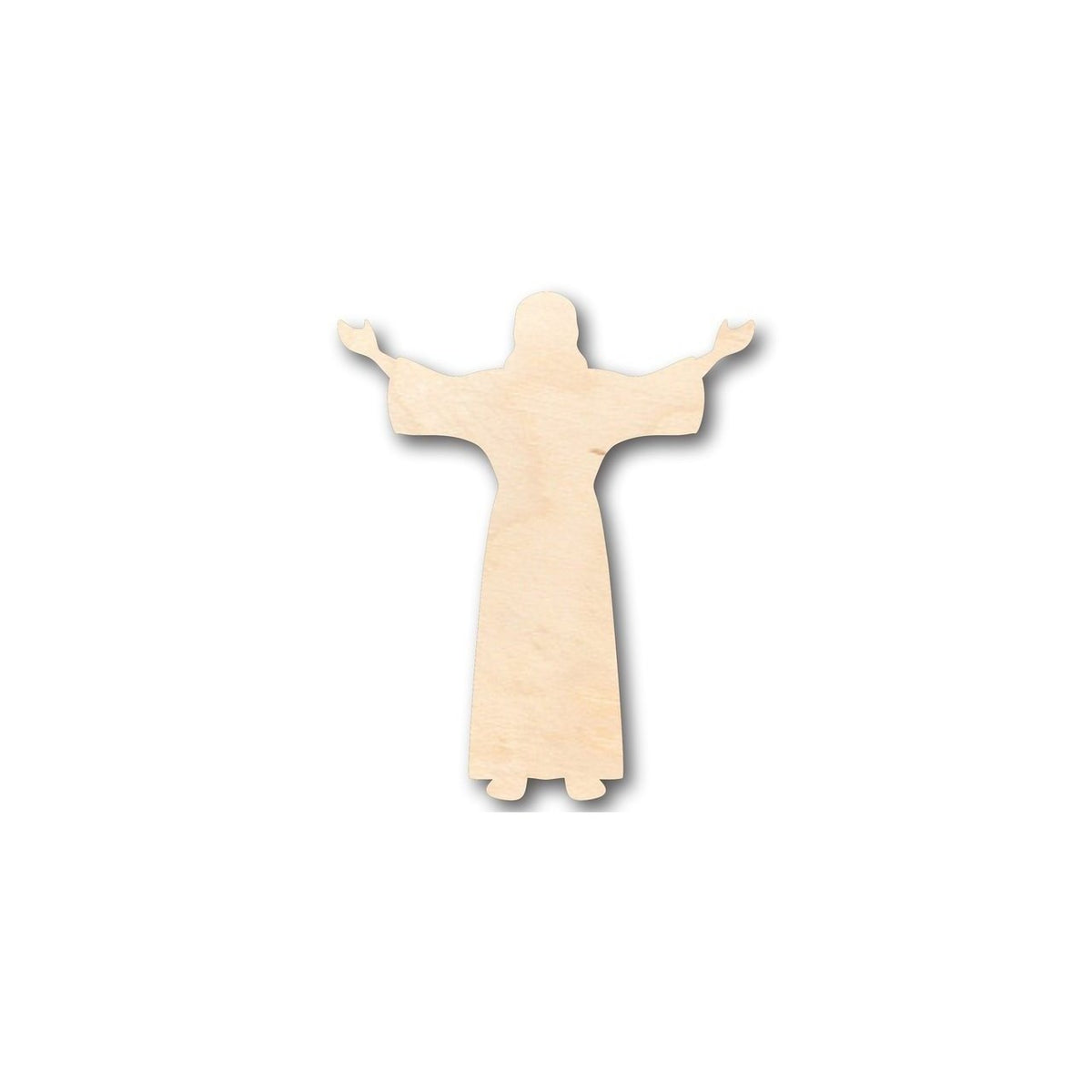 Unfinished Wood Jesus Preaching Shape - Easter - Christian - Craft - up to 46" DIY
