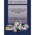 Con P Curran Printing Co V. U S U.S. Supreme Court Transcript of Record with Supporting Pleadings