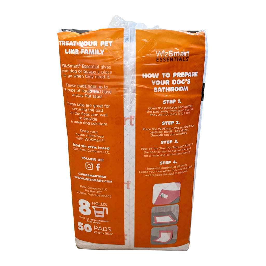 WizSmart Essentials Training Pads with Attractant for Dogs & Puppies, XL