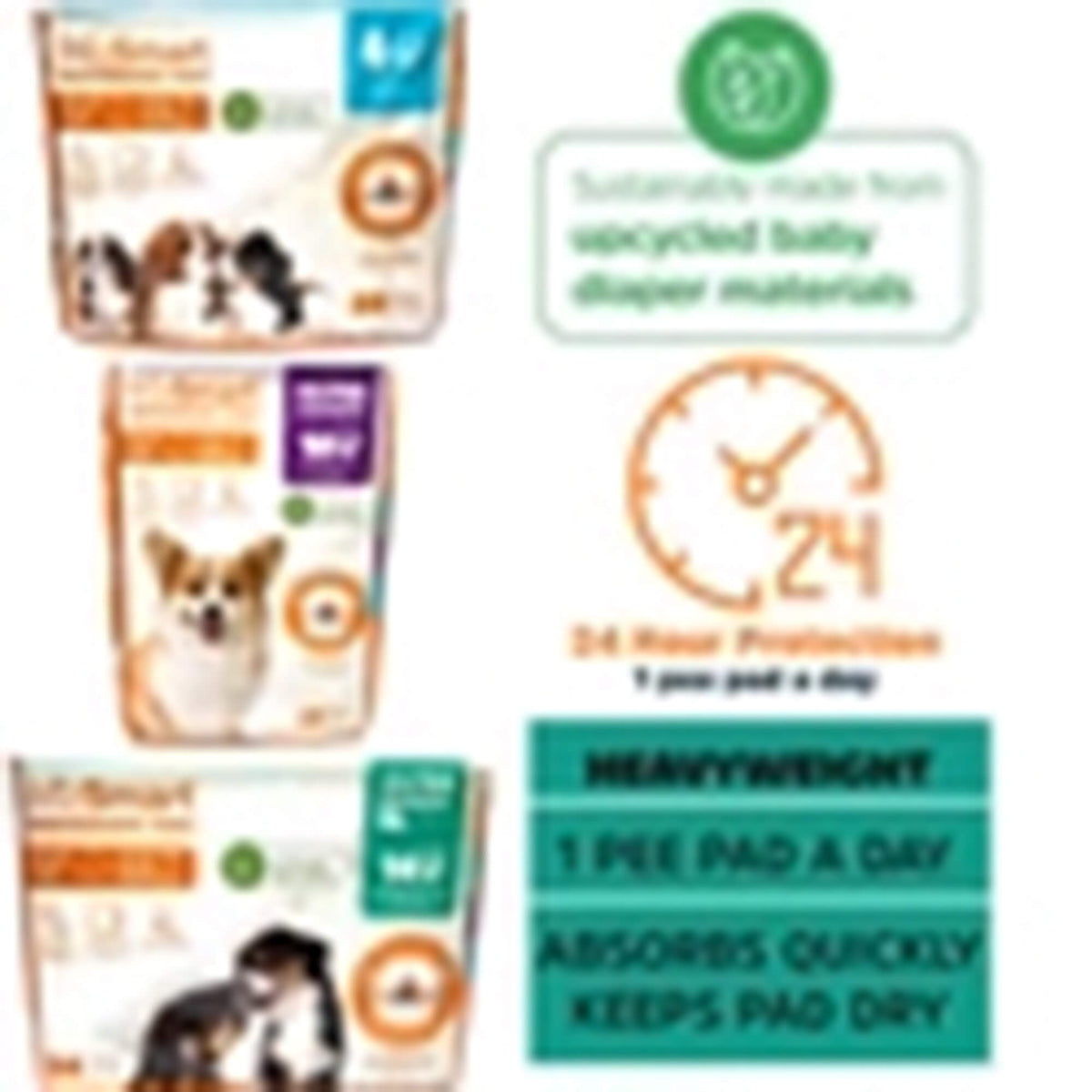 WizSmart Heavyweight Ultra Absorbent Pads for Dogs