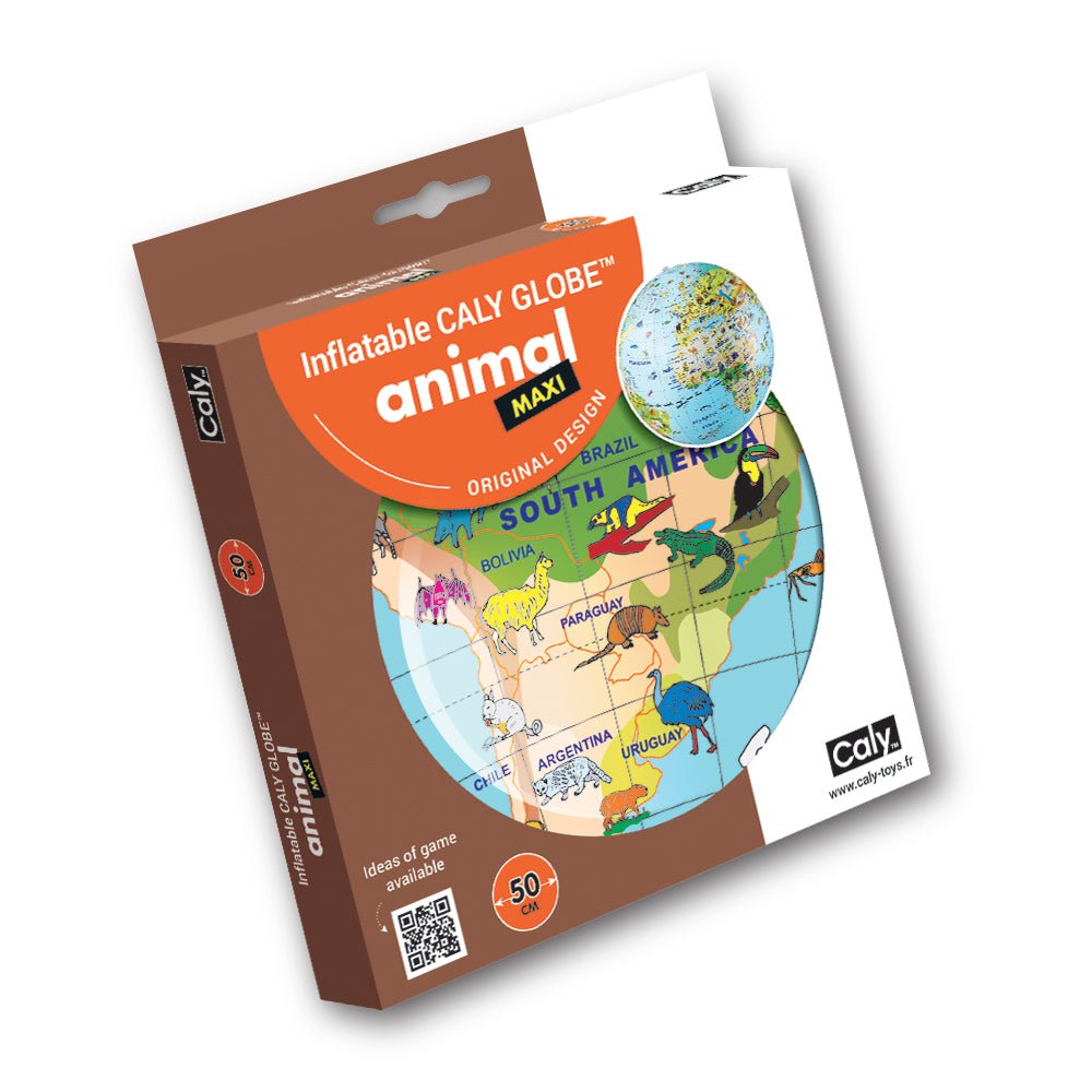 World Animals 20-inch Inflatable Globe